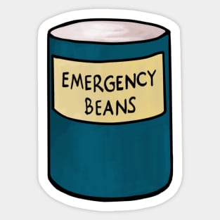 Emergency Beans Sticker